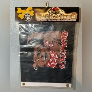 Scallywag flags: Pirate Dog 2 Sided, Weather Resist Flag New